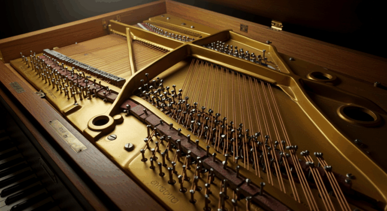 ピアノの弦はなぜ横ではなく縦に張られている？